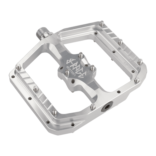 BURGTEC Penthouse Flat MK5 B-­Rage Edition Pedals ­Rhodium Silver