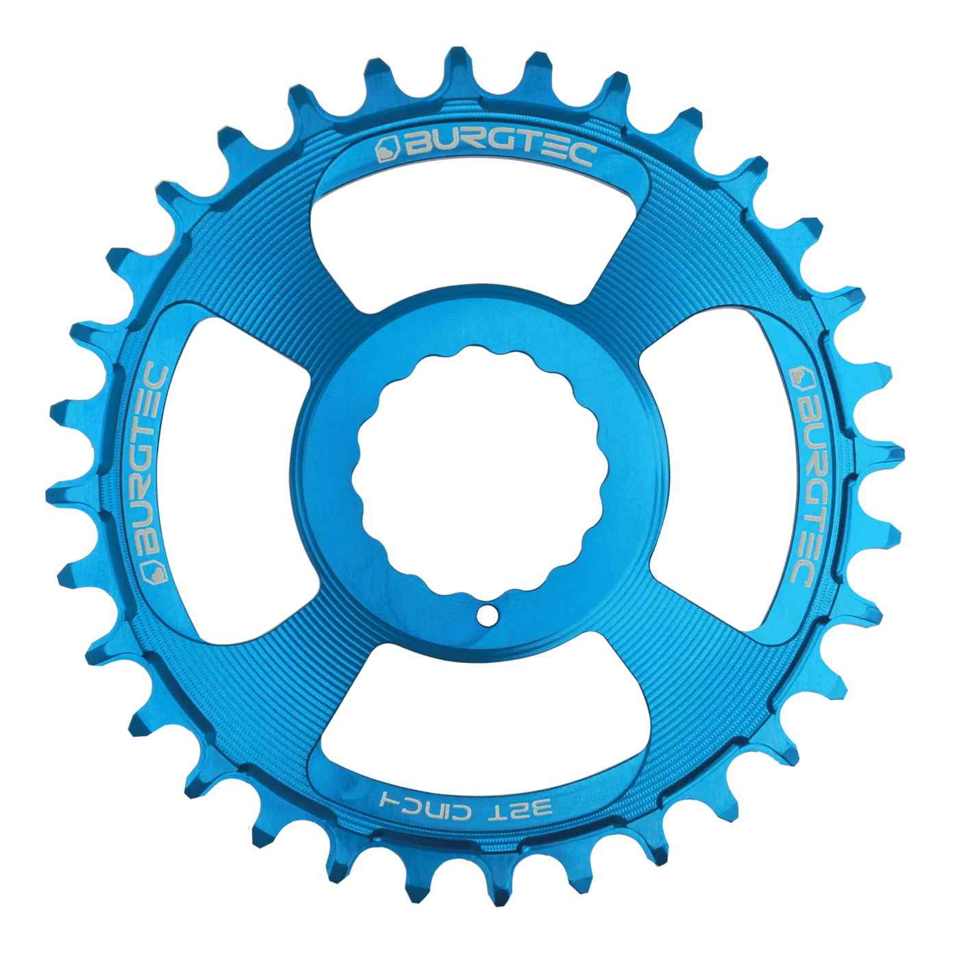 BURGTEC Cinch Thick Thin Chainring 32T ­Deep Blue