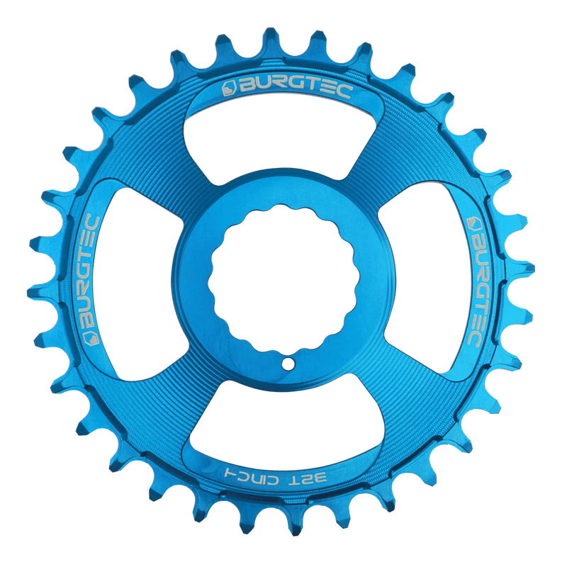 BURGTEC Cinch Thick Thin Chainring 32T ­Deep Blue