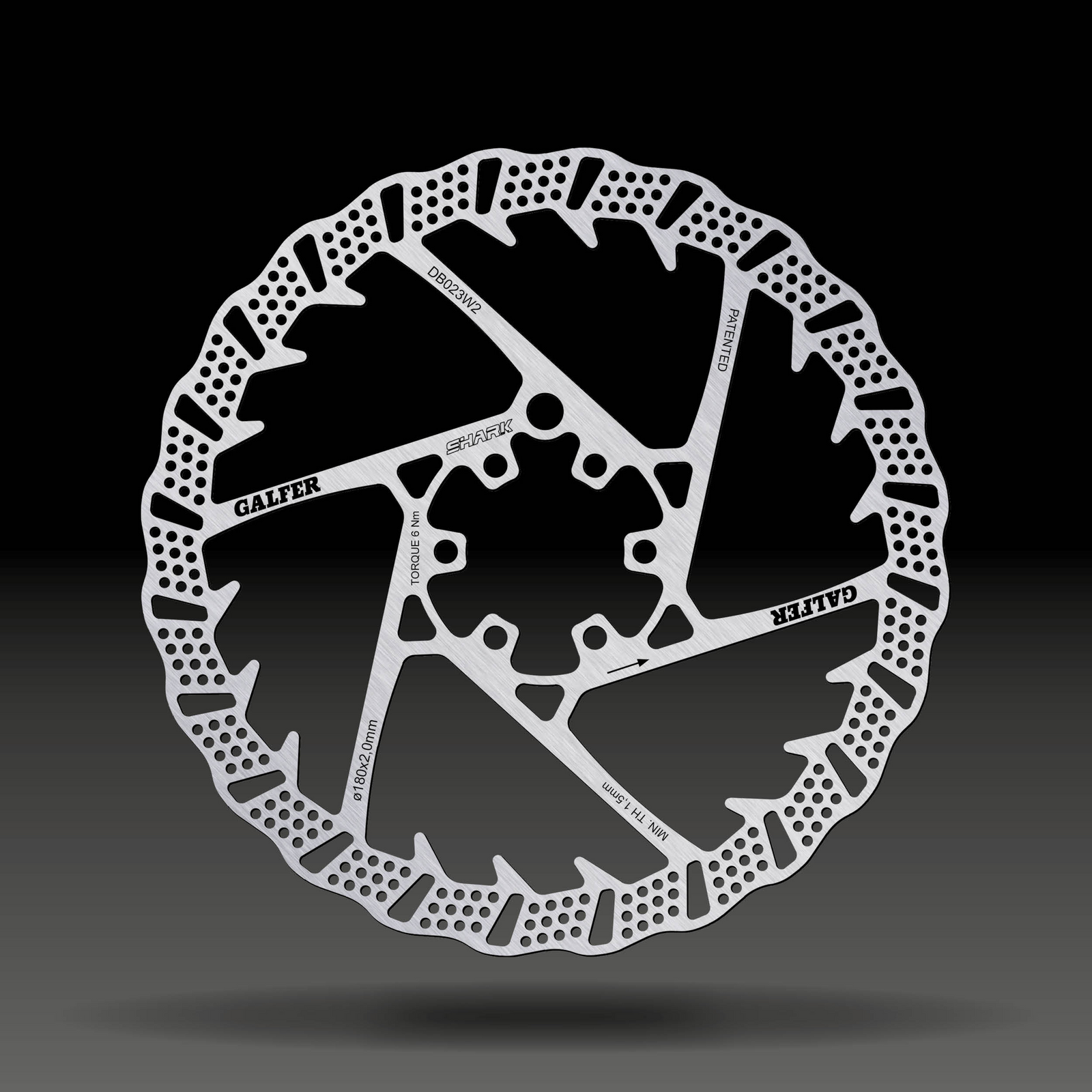 GALFER BIKE DISC SHARK Ø180X2.0MM Brake Disc