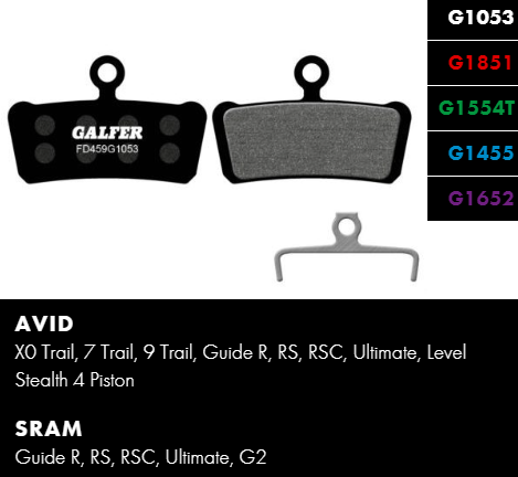 GALFER BIKE FD459G1652 E-BIKE Brake Pad
