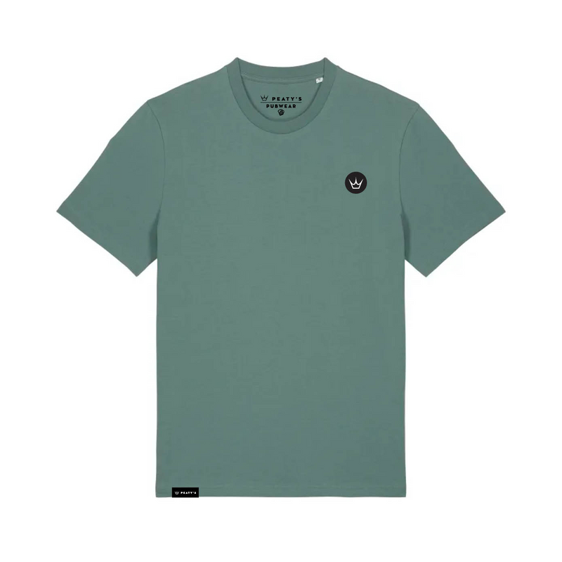 Peaty's AW25 PubWear Tee - Embroidered Crown / Green Bay - Medium
