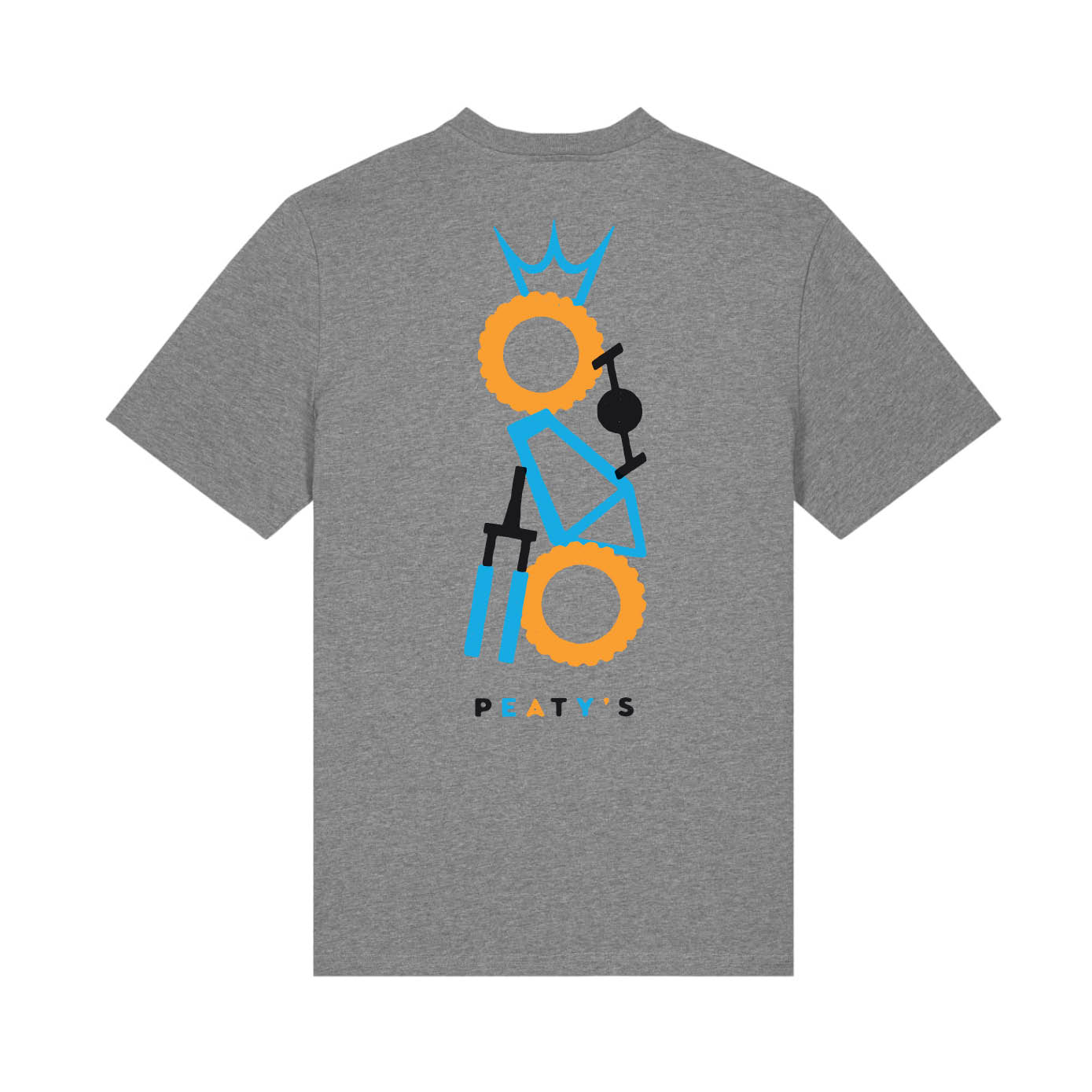 Peaty's AW25 PubWear Tee - Stacked / Heather Grey - XL