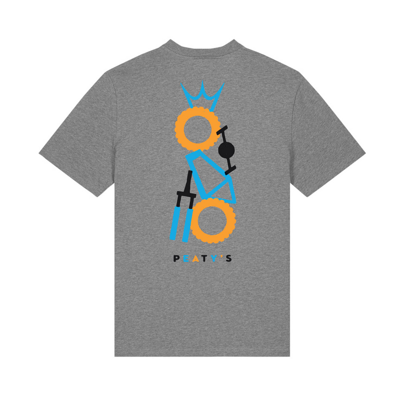 Peaty's AW25 PubWear Tee - Stacked / Heather Grey - XL
