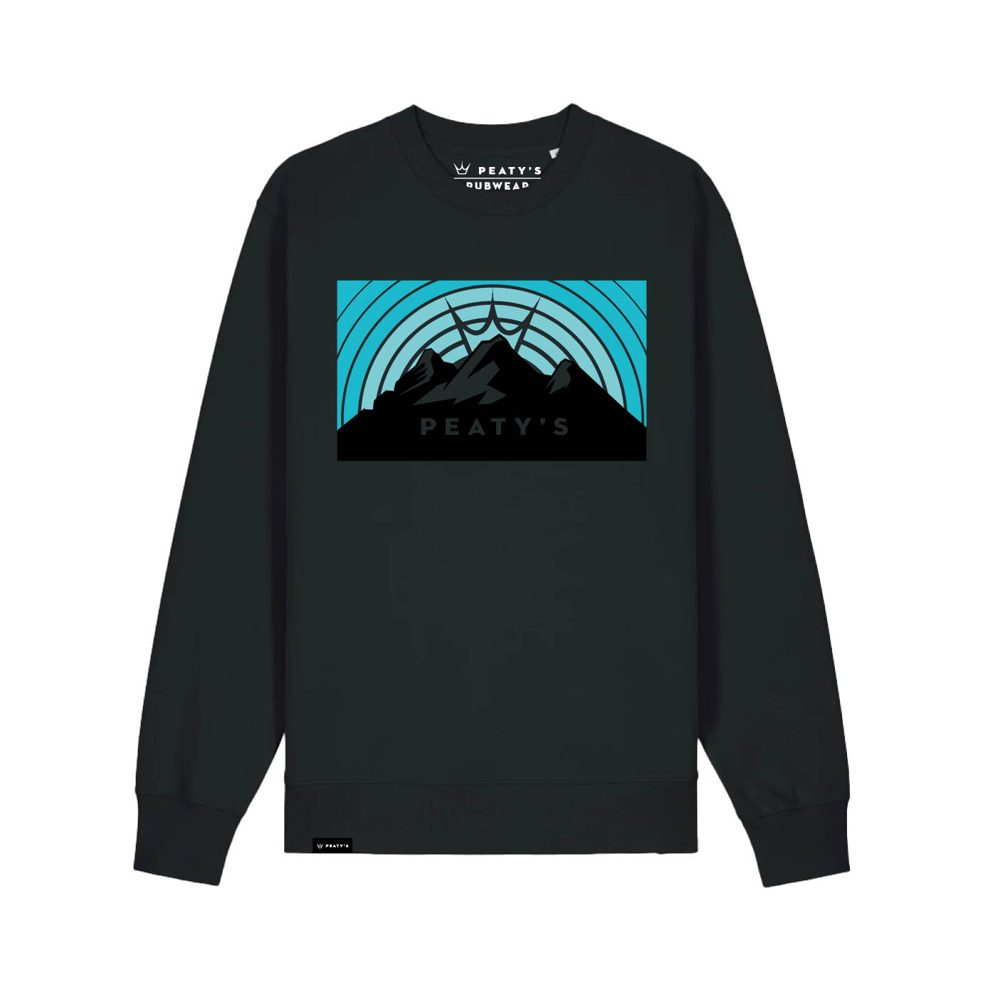 Peaty's AW25 PubWear Crew Jumper - Sunrise / Black - Small