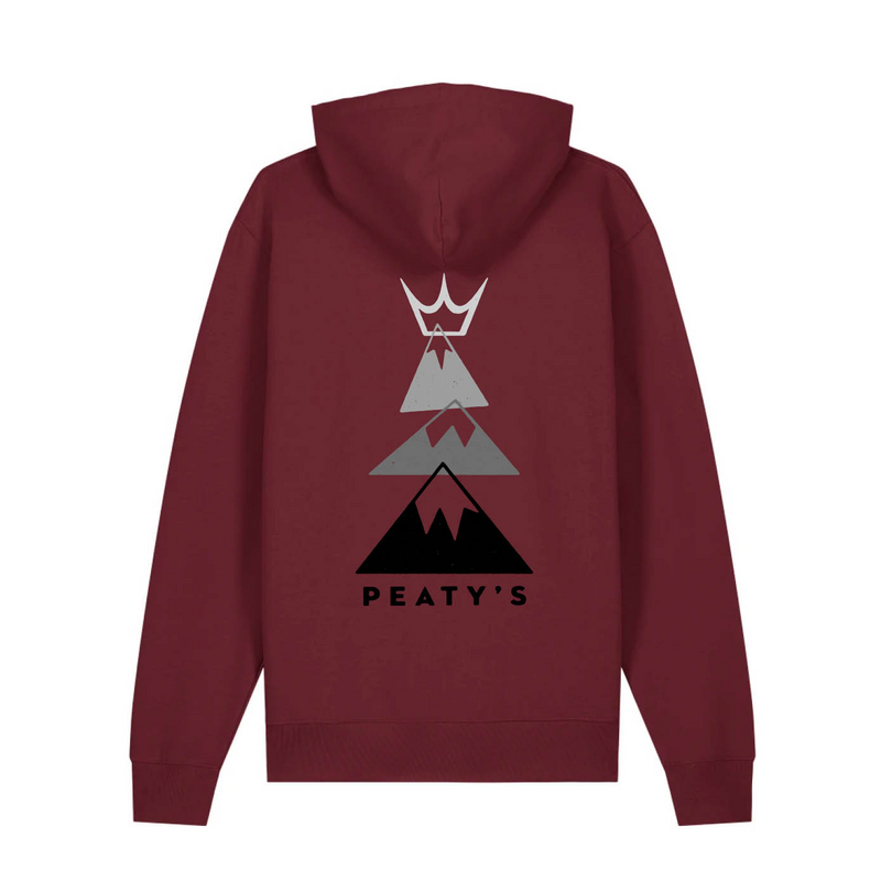Peaty's AW25 PubWear Hoody - Summit / Burgundy - Large