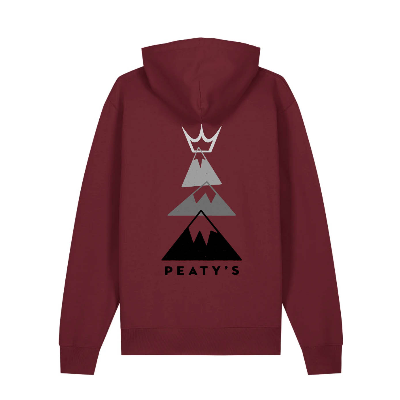 Peaty's AW25 PubWear Hoody - Summit / Burgundy - Small