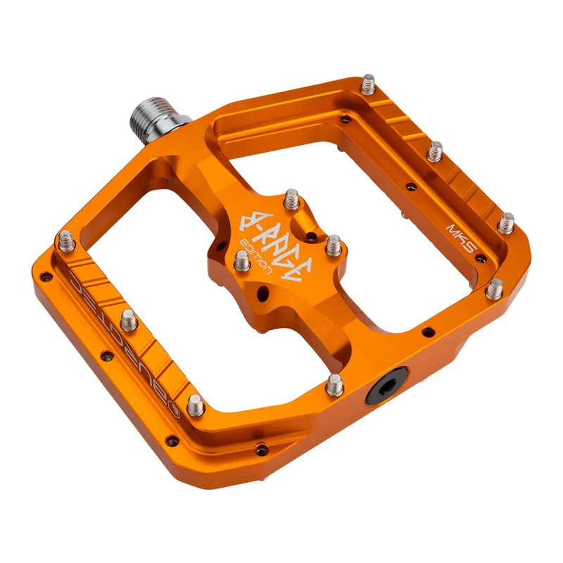 BURGTEC Penthouse Flat MK5 B-­Rage Edition Pedals ­Iron Bro Orange