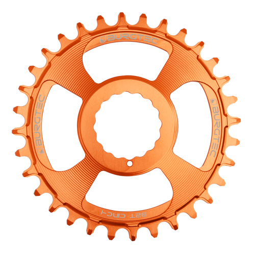BURGTEC Cinch Thick Thin Chainring 28T Iron Bro Orange