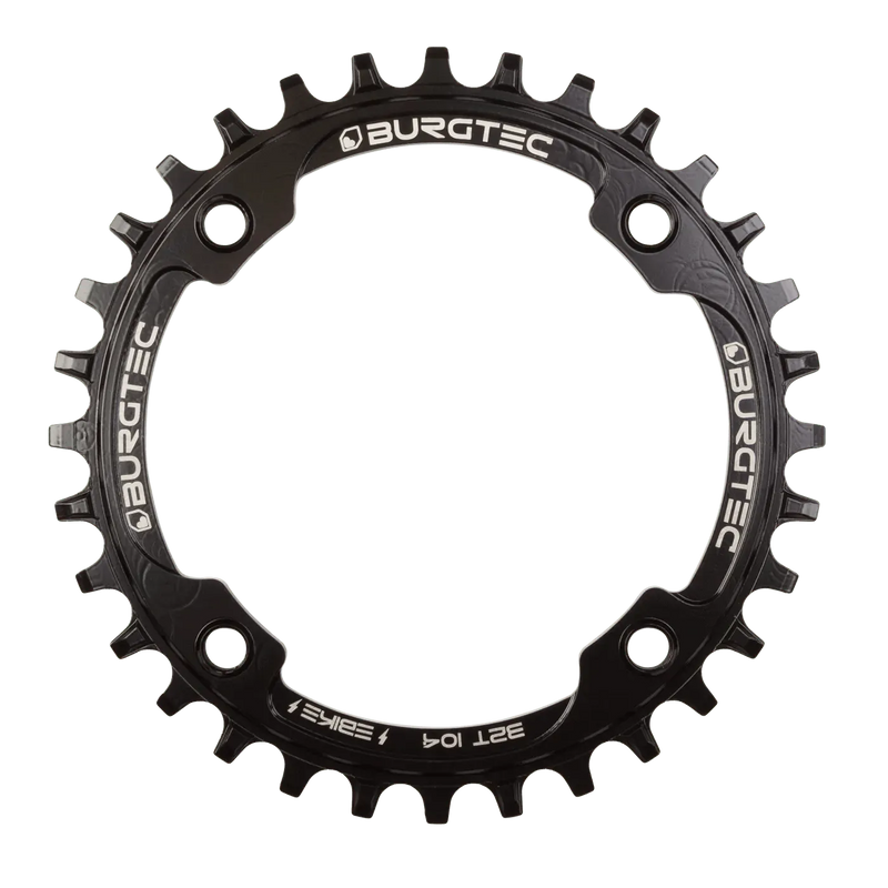 BURGTEC 104mm BCD E-Bike Steel Thick Thin Chainring - Inside Fit - 32T