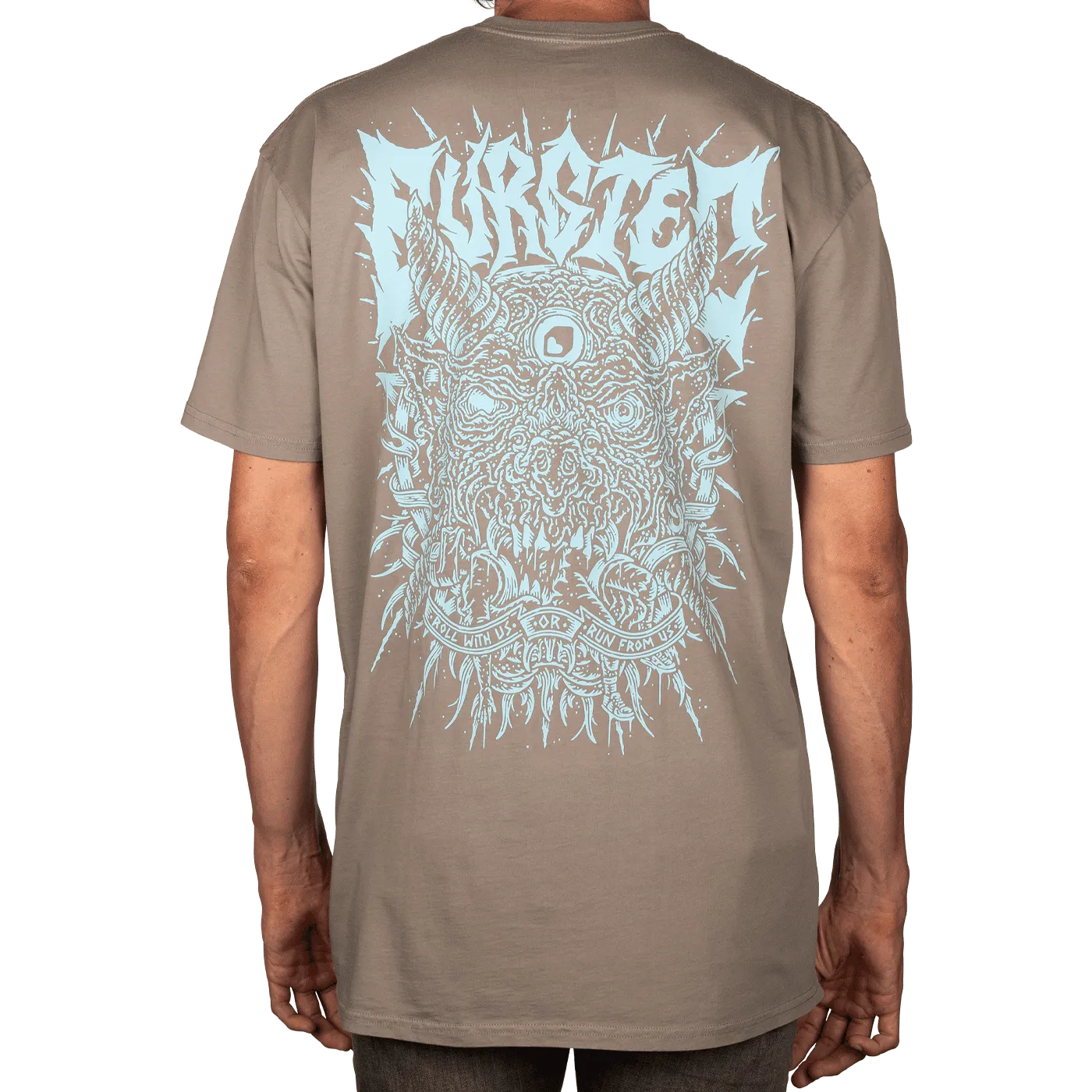 BURGTEC Roll With Us Faded T­shirt Large­ Dust
