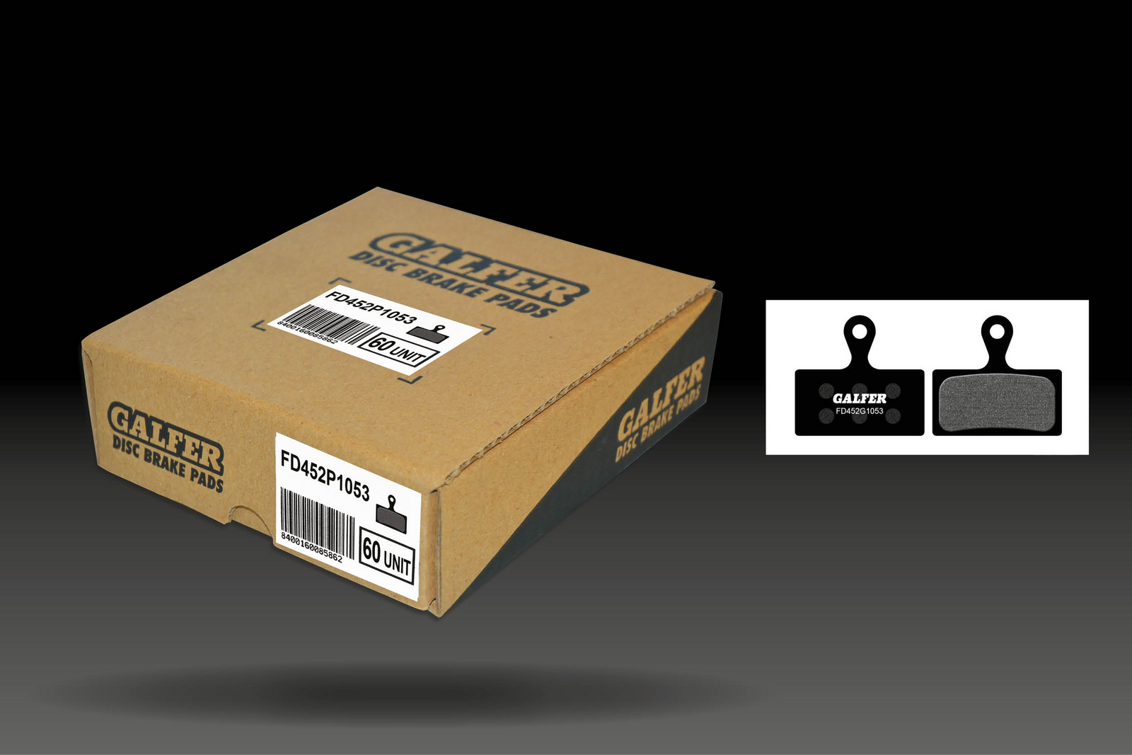 GALFER BIKE FD452G1053 PERFORMANCE Pack of 60 Brake Pads (30 Sets)