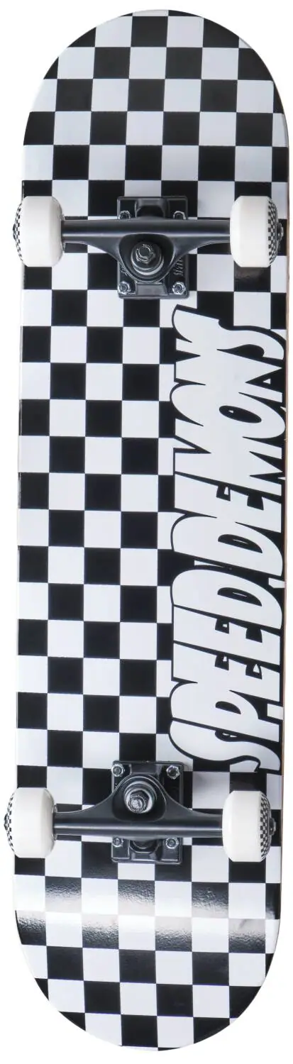 Speed Demons Checkers Complete Black/White 7.5