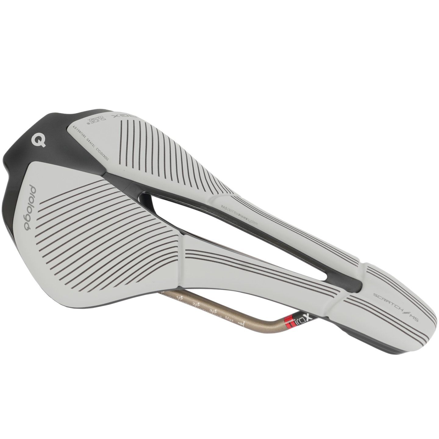 PROLOGO SCRATCH M5 PAS AGX TIROX W/Slide Control Light Grey Saddle