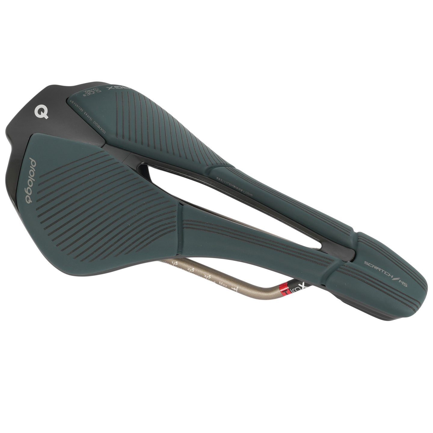 PROLOGO SCRATCH M5 PAS AGX TIROX W/Slide Control Petrol Saddle