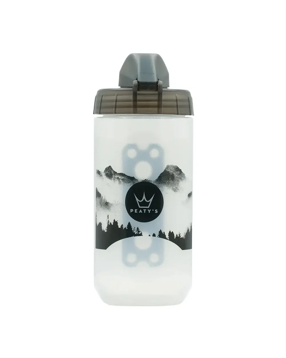 Peaty's x Fidlock Lockin Bottle Mountains Clear 450ml