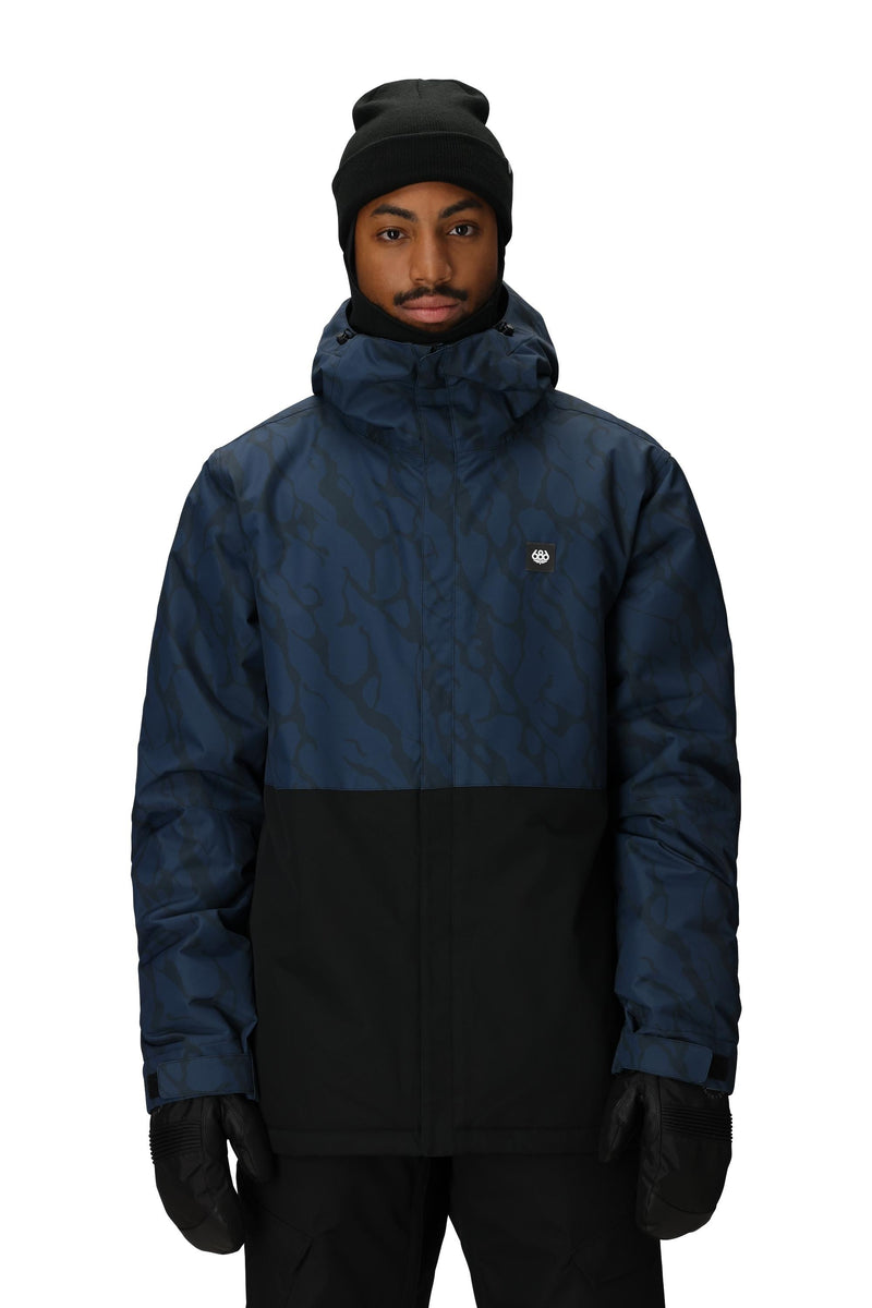 686 Foundation Insulated Jacket Navy Fractured Colorblock
