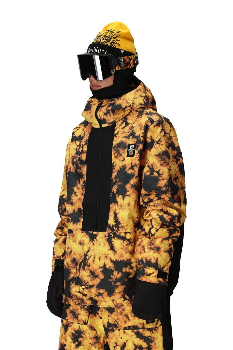 686 Sublime Shell Anorak Sublime Orange Tie Dye