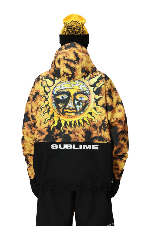 686 Sublime Shell Anorak Sublime Orange Tie Dye