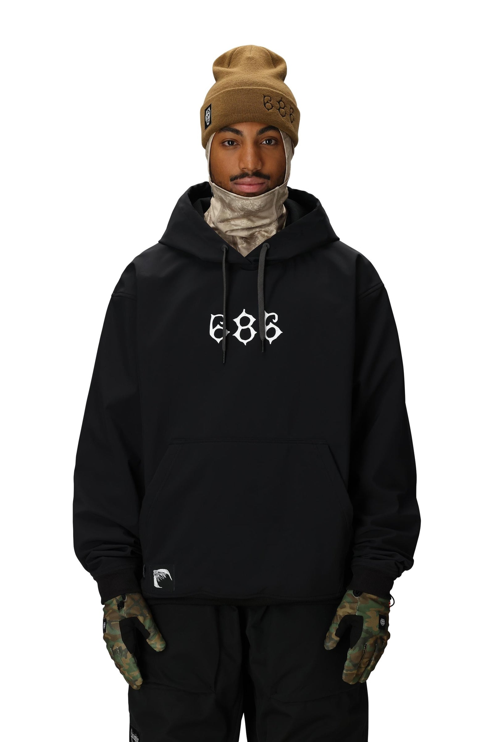 686 x ASSC F1 Waterproof Team Hoody Black