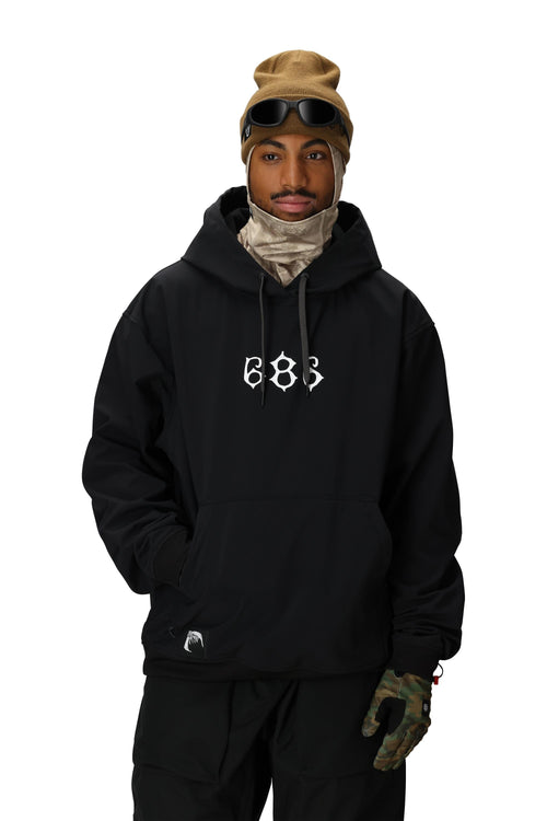 686 x ASSC F1 Waterproof Team Hoody Black