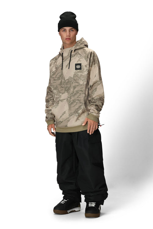 686 Bonded Fleece Hoody Limestone Hemisphere Print