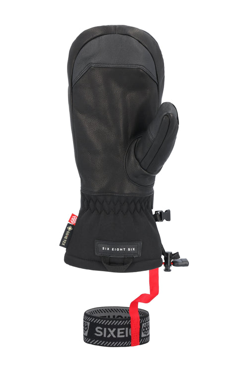 686 Gore-Tex Leather Linear Mitt Black