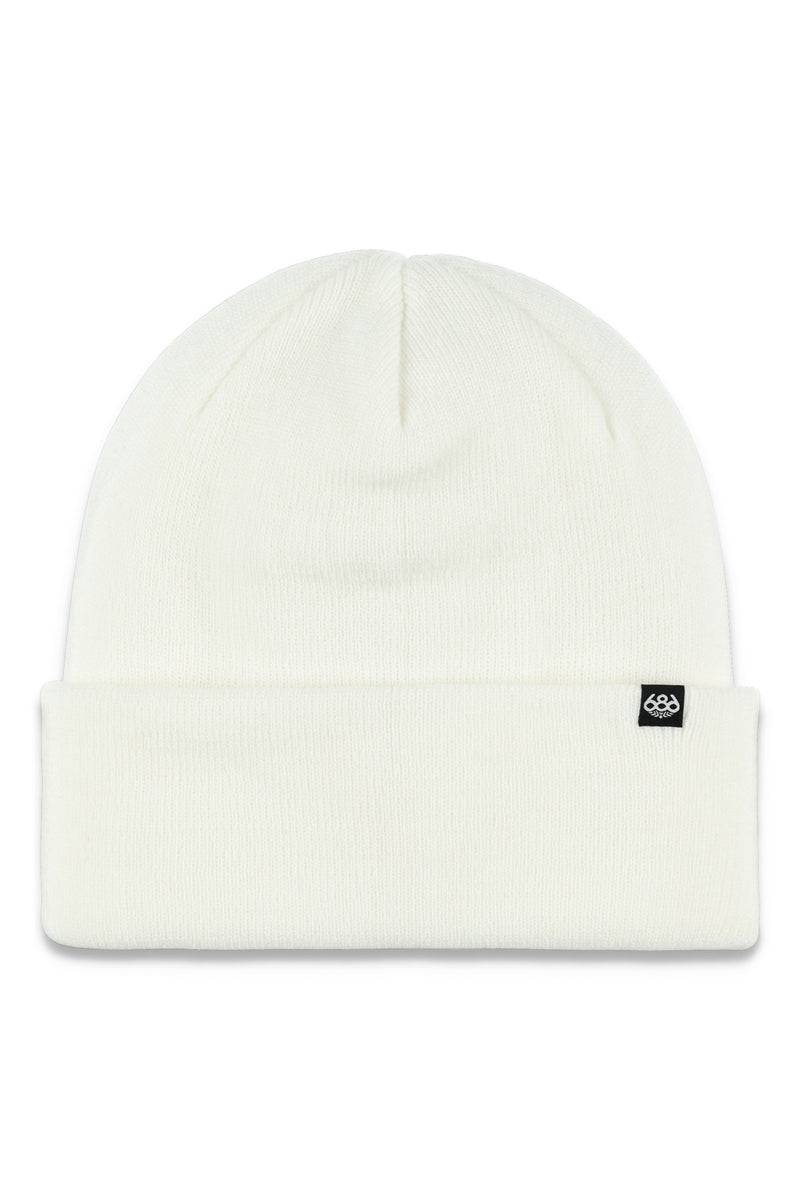 686 Standard Roll Up Beanie White