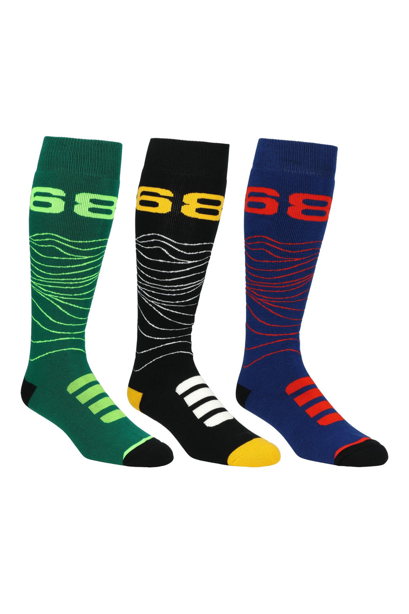 686 Topo Socks 3-Pack Assorted