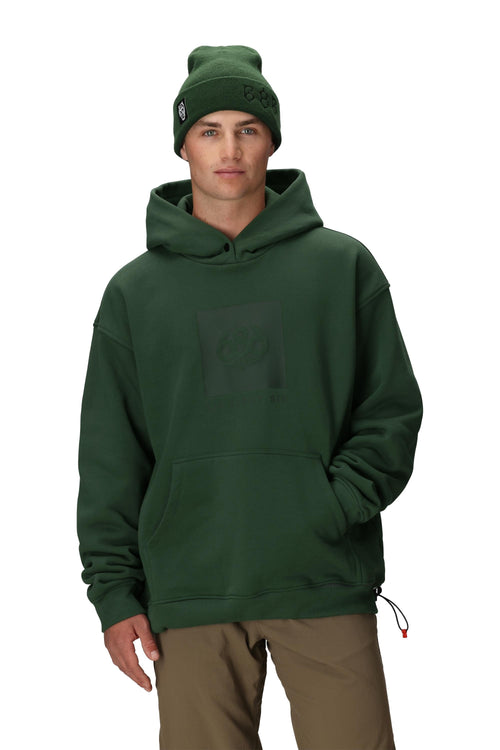 686 Knockout Logo Premium Heavyweight Pullover Hoody Moss Green
