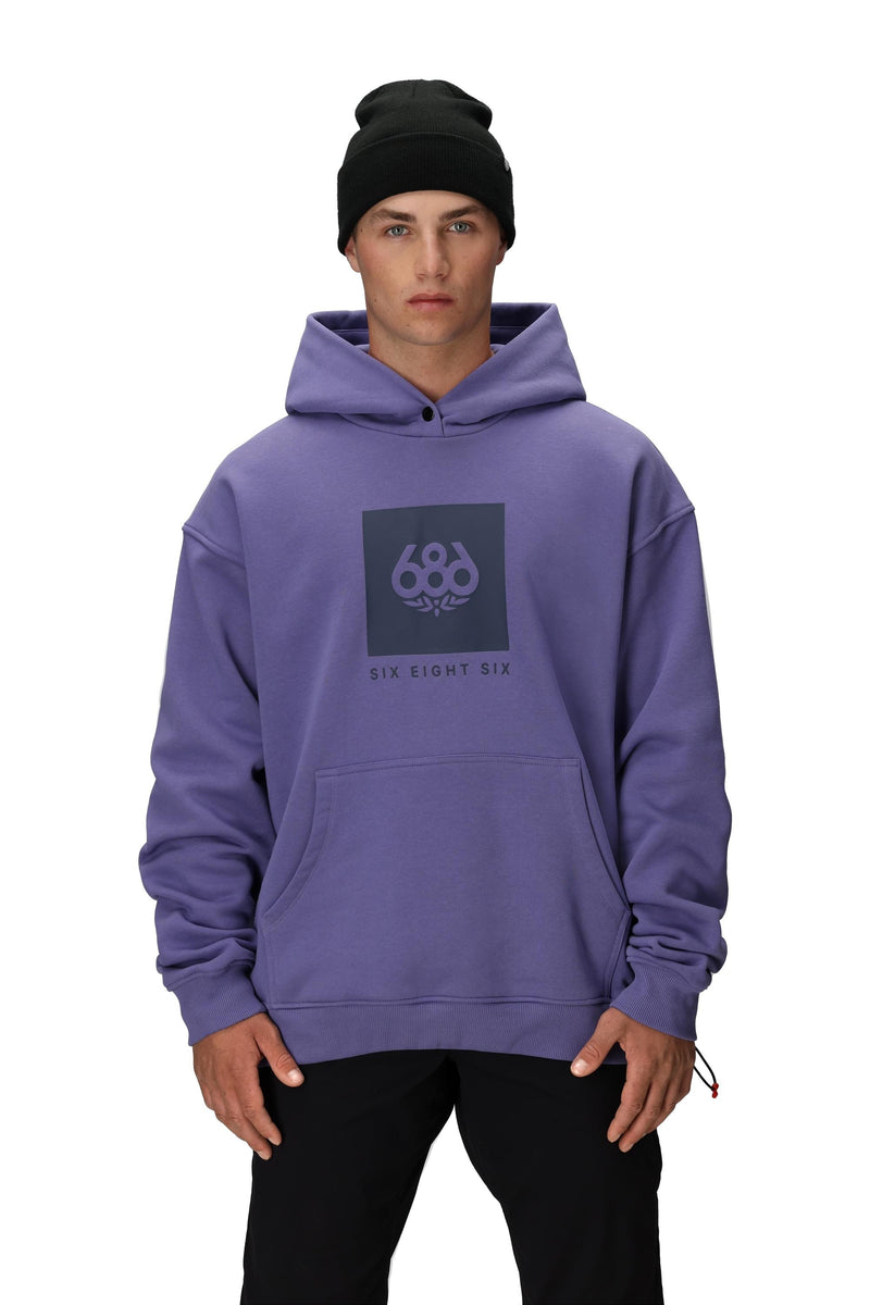 686 Knockout Logo Premium Heavyweight Pullover Hoody Purple Dawn