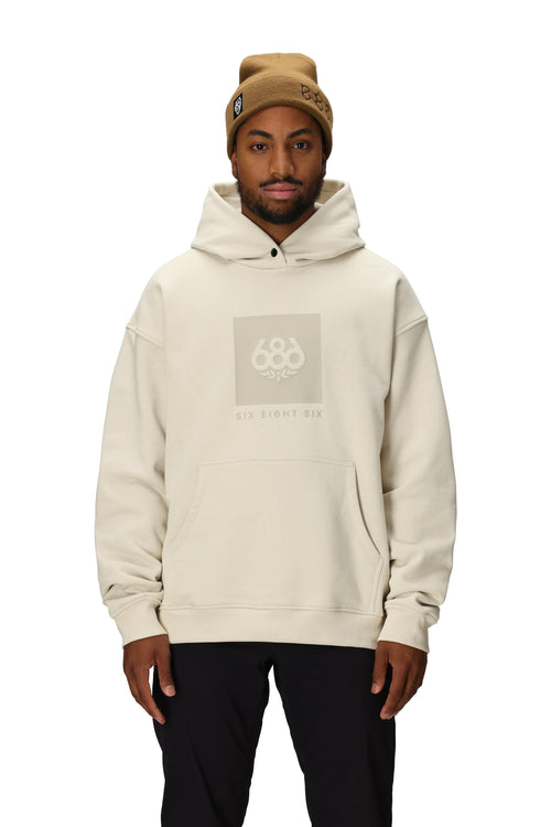 686 Knockout Logo Premium Heavyweight Pullover Hoody Limestone
