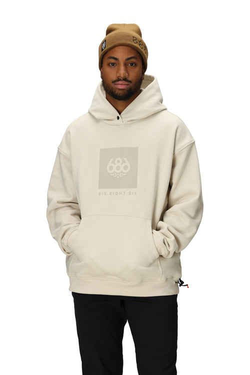 686 Knockout Logo Premium Heavyweight Pullover Hoody Limestone