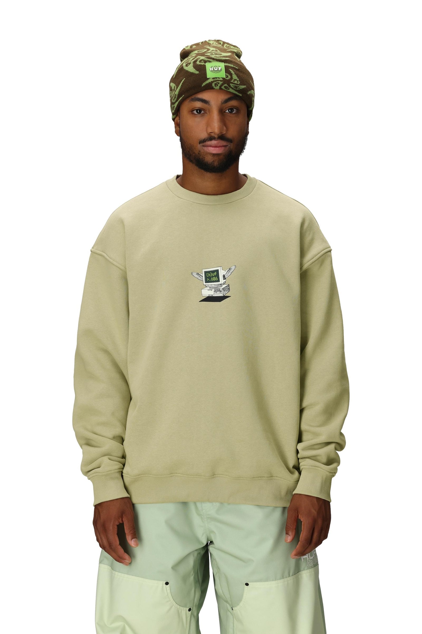 686 HUF Premium Heavyweight Crew Sweatshirt Huf Elm