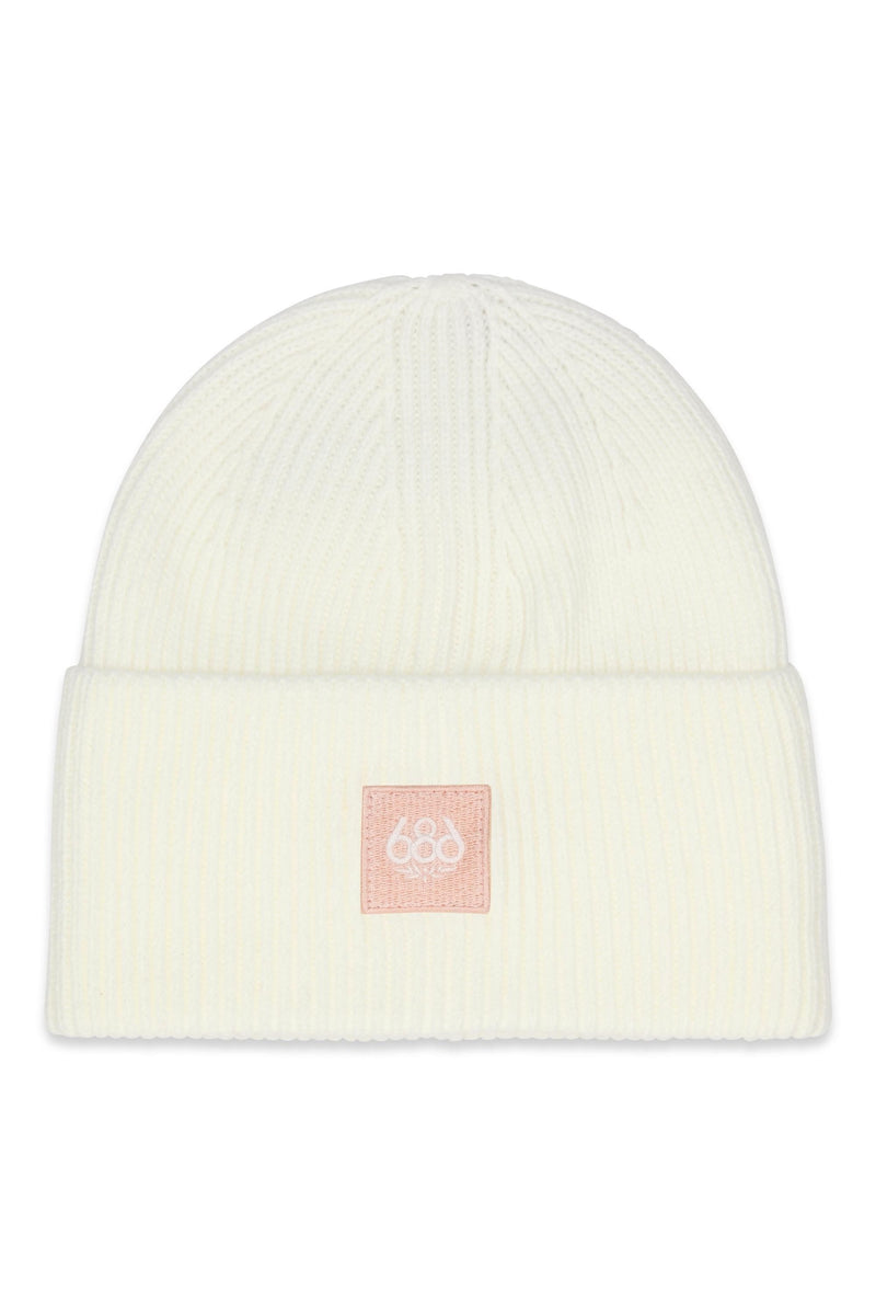 686 Women's Big Cuff Beanie White