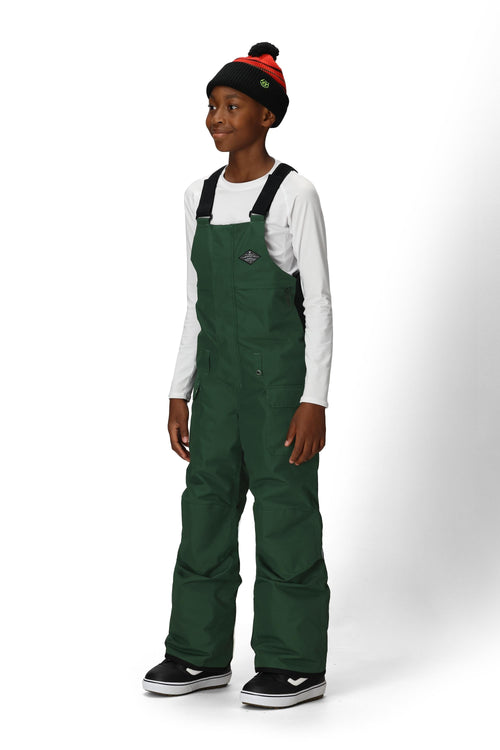 686 Boys' Frontier Insulated Bib Moss Green
