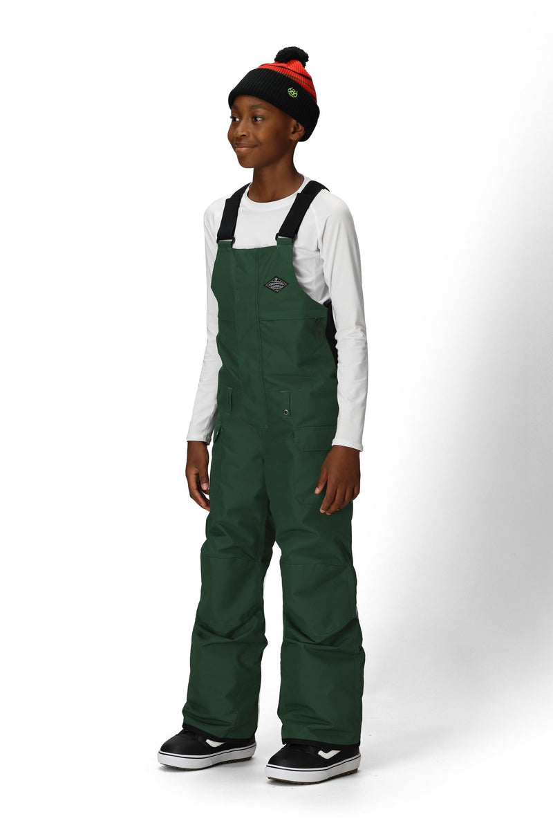 686 Boys' Frontier Insulated Bib Moss Green