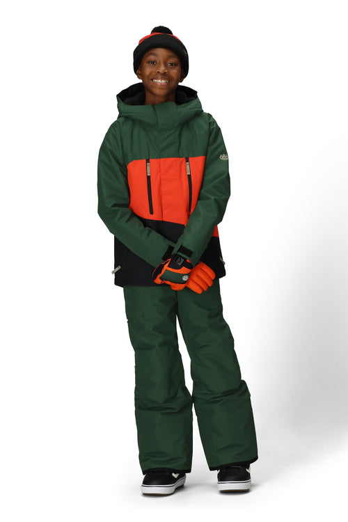 686 Boys' Frontier Insulated Bib Moss Green