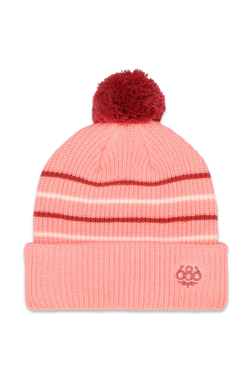 686 Youth Pom Beanie Geranium Pink