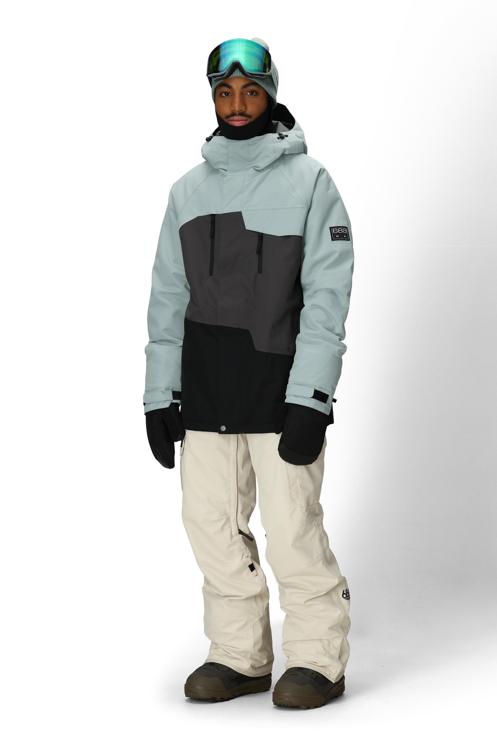 686 Geo Insulated Jacket Dusty Marine Colorblock