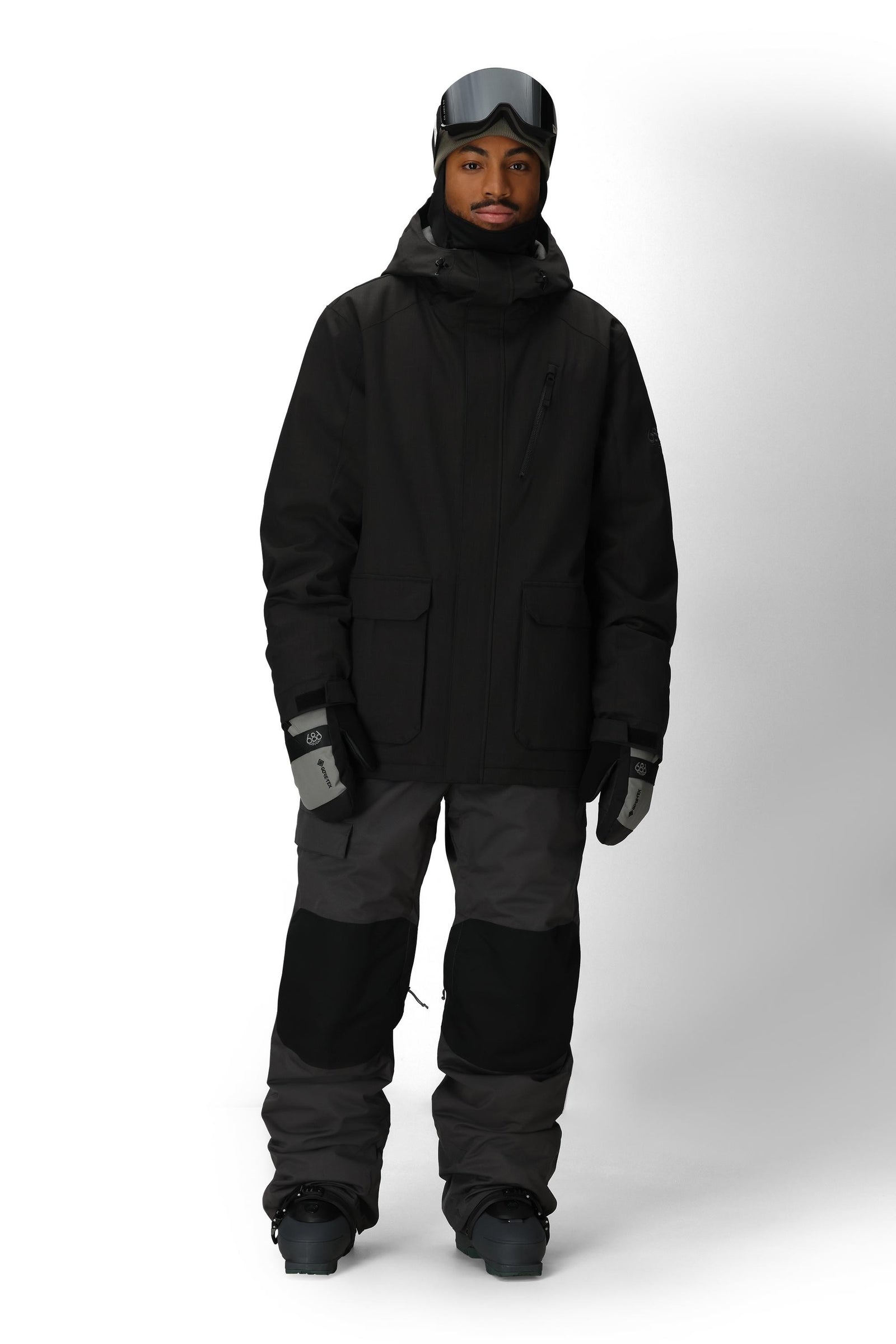 686 Nightline Insulated Jacket Black Herringbone