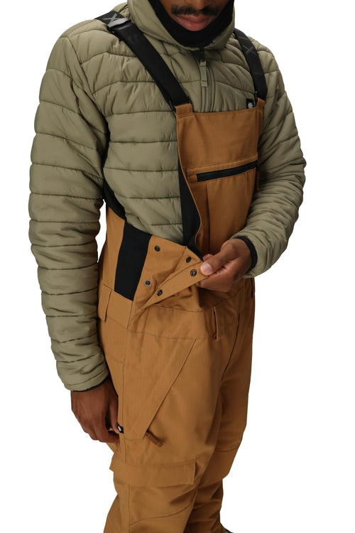 686 Hot Lap Insulated Bib Caramel Ripstop