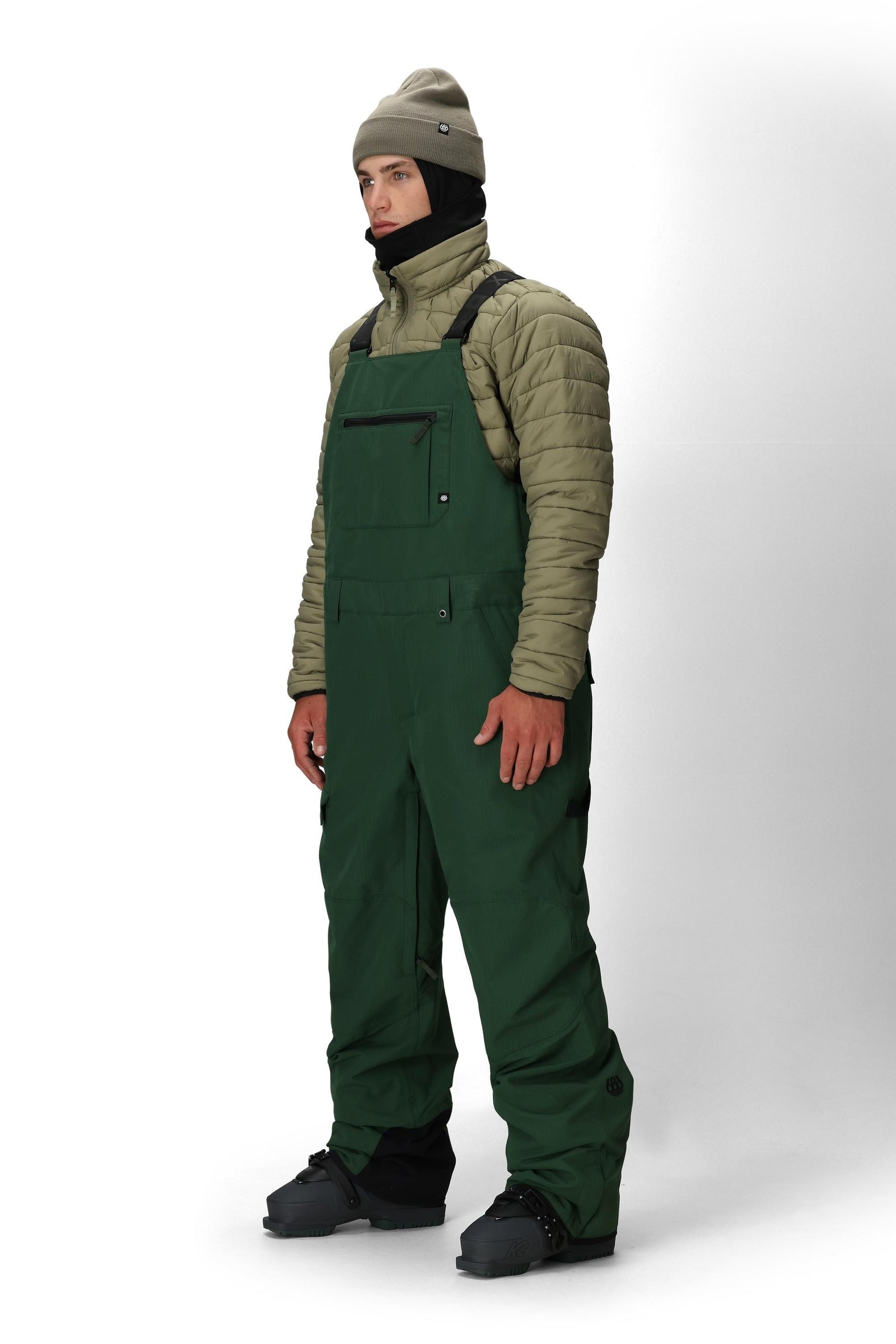 686 Hot Lap Insulated Bib Moss Green Ripstop