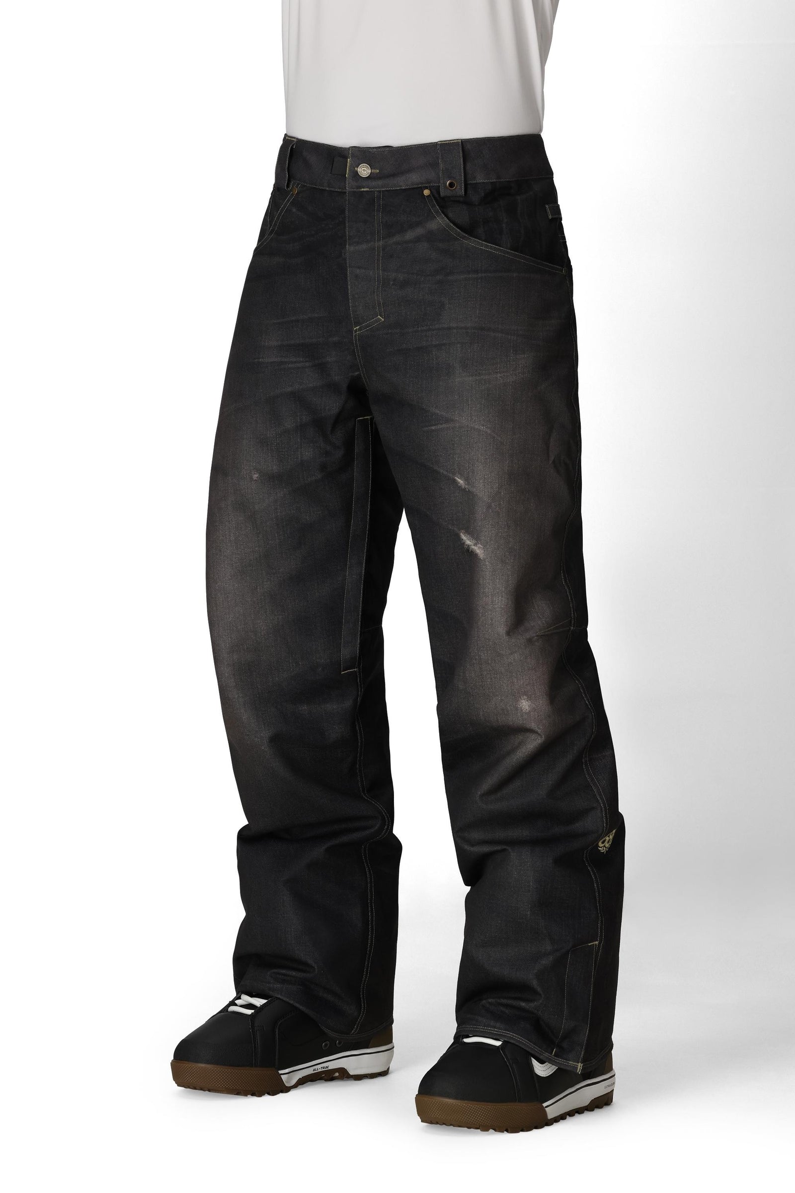 686 Deconstructed Denim Insulated Pant Black Denim