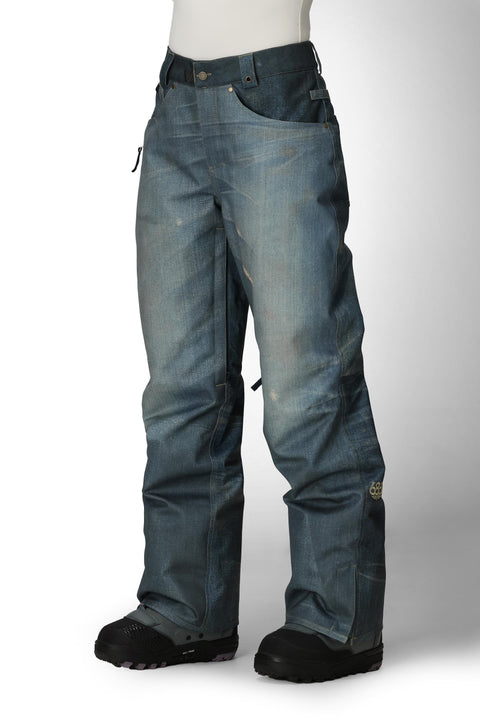 686 Women's Deconstructed Denim Insulated Pant Indigo Denim