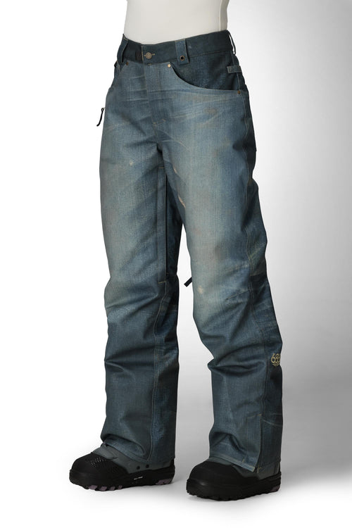 686 Women's Deconstructed Denim Insulated Pant Indigo Denim