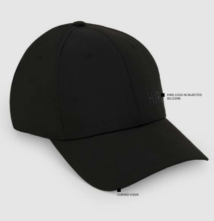 HIRU Curved Cap Black