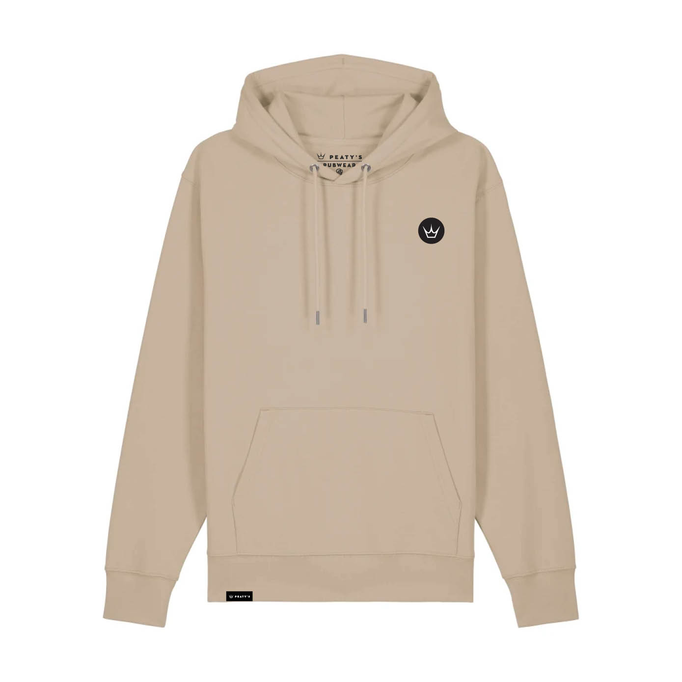 Peaty's AW25 PubWear Hoody - Embroidered Crown / Desert Dust