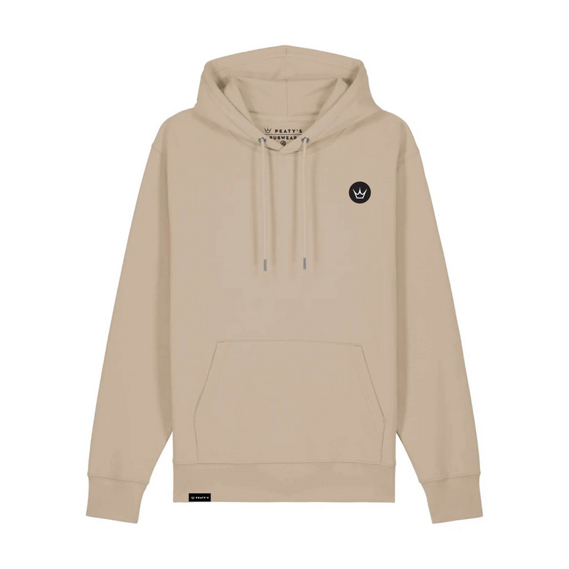 Peaty's AW25 PubWear Hoody - Embroidered Crown / Desert Dust
