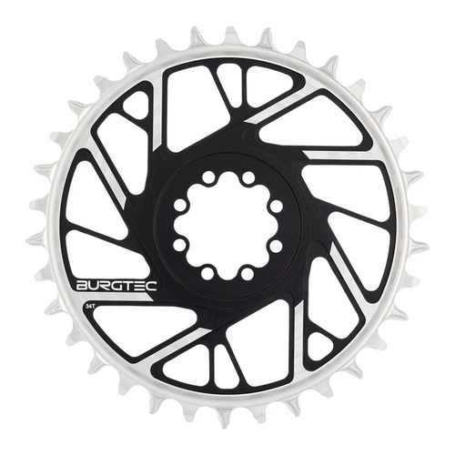 BURGTEC 3mm Offset Thick Thin Chainring for SRAM 8-Bolt - 34T - Burgtec Black